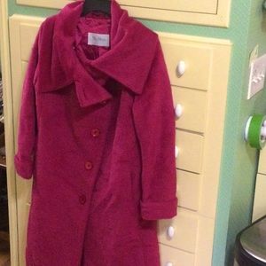 MAX MARA, ALPACA RASPBERRY COAT